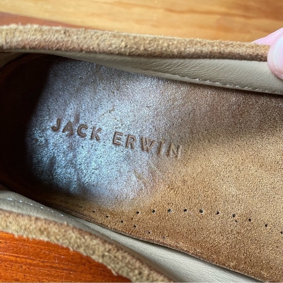 Jack Erwin Men’s Brown Moccasin Slip On Shoes - Picture 6 of 8